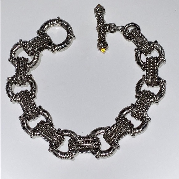 Judith Ripka 925 Sterling Silver Solid Bracelet